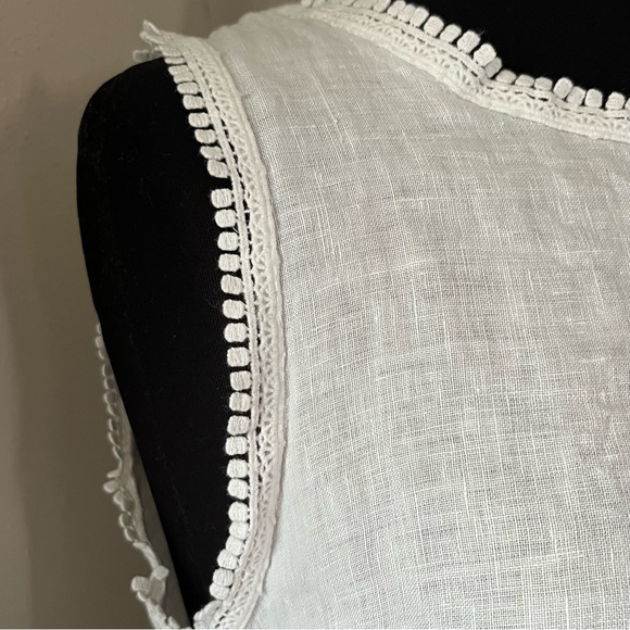 Valentina Naldi Linen White Top - Picture 4 of 6